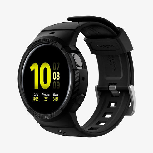 ACS06488 - Galaxy Watch 6 Classic (47mm) Case Rugged Armor Pro in black showing the front